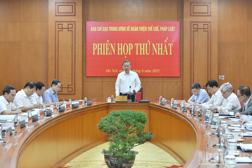 Ban hành Chương trình công tác năm 2025 Ban Chỉ đạo Trung ương về hoàn thiện thể chế, pháp luật